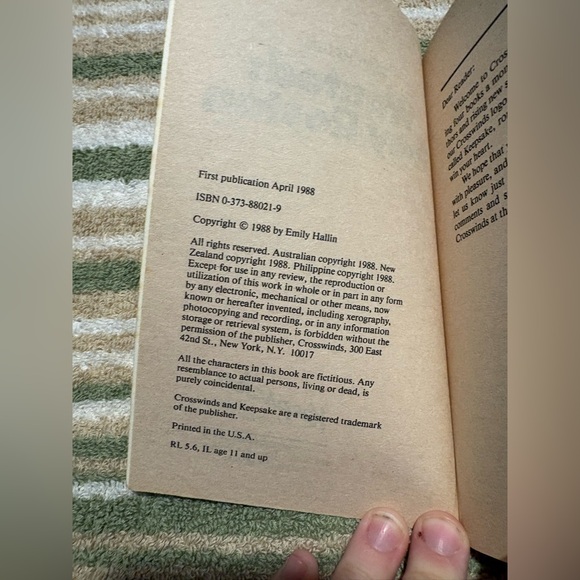 Wanted Tony Roston by Emily Hallin 1988 Keepsake Romance Paperback - Picture 3 of 4